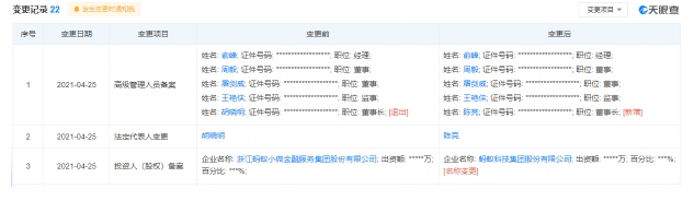 支付宝关联企业董事长变更新任董事长陈亮此前负责品牌公关